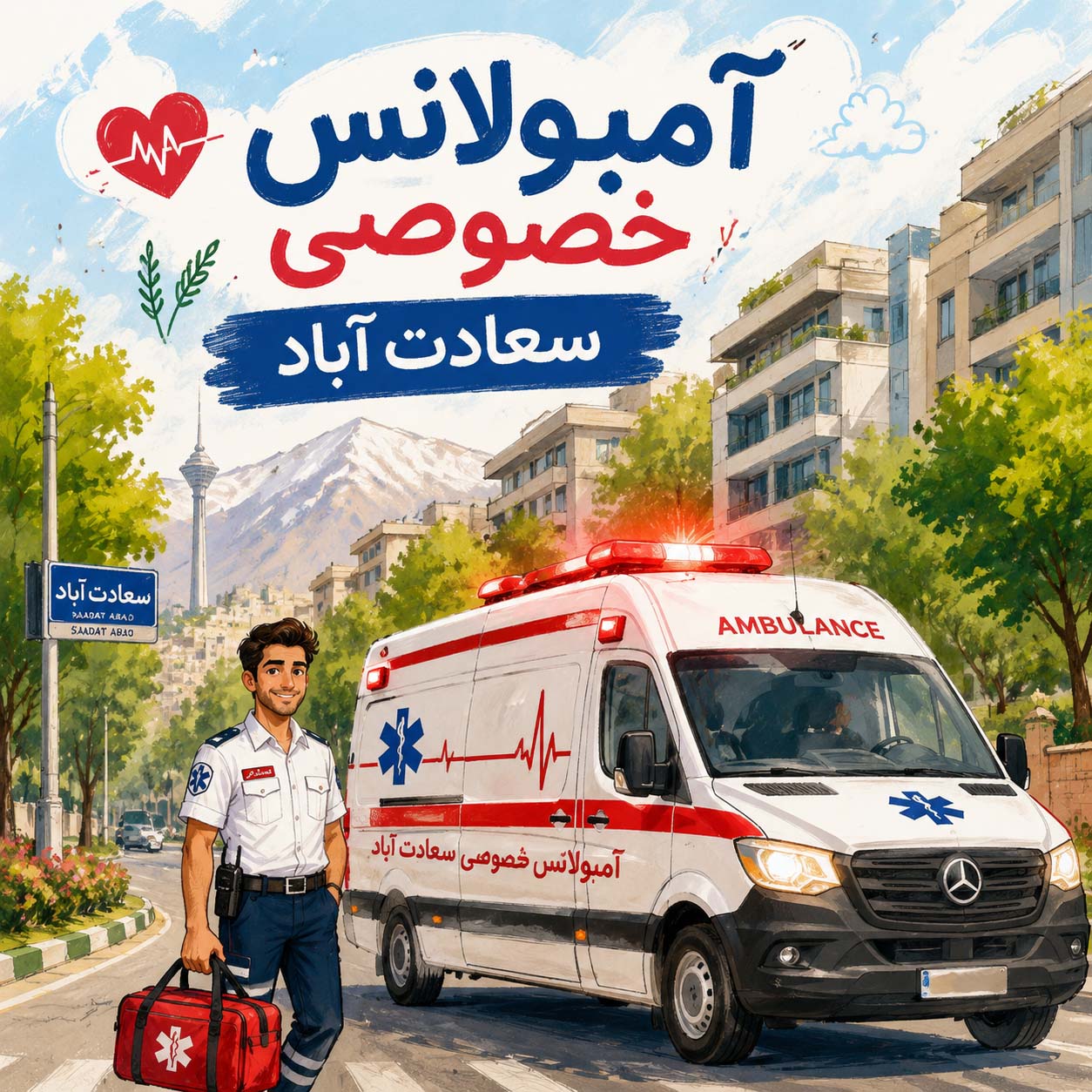 آمبولانس خصوصی سعادت آباد